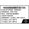 COBI KLOCKI Blocks Messerschmitt BF 110C 578 piezas