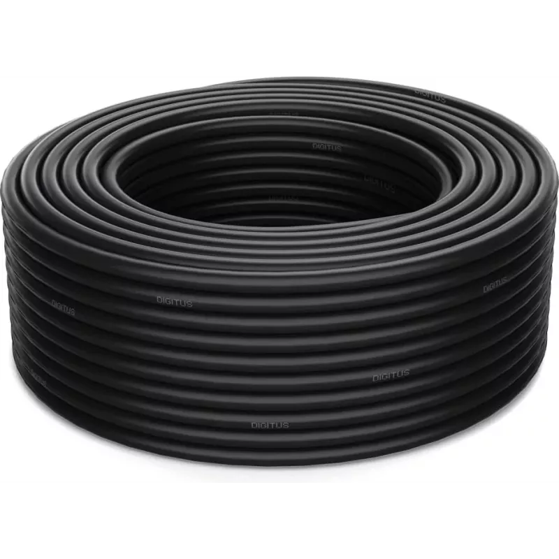 DIGITUS cable de datos CAT 7A S/FTP - cable subterráneo, rollo 50 m, simplex, PE