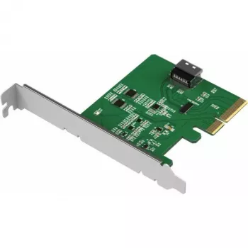 ICY DOCK EXLink MB408A5 adaptador MCIO 4i a PCIe 5.0 x4 con Redriver
