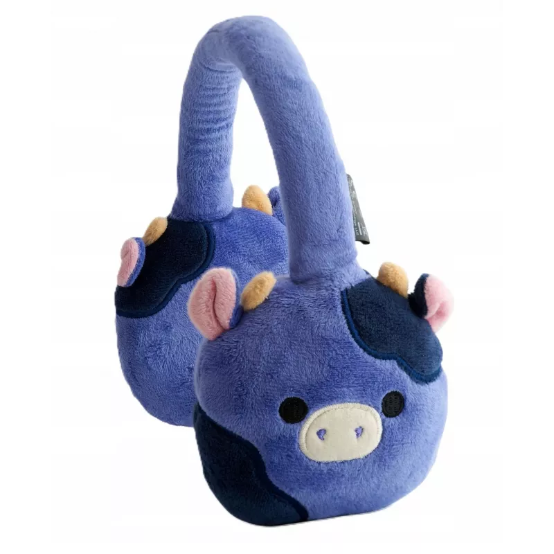 LAZERBUILT Squishmallows auriculares Bluetooth para niños, on-ear, Ingred the Cow, HMSQM-BT-INGRED