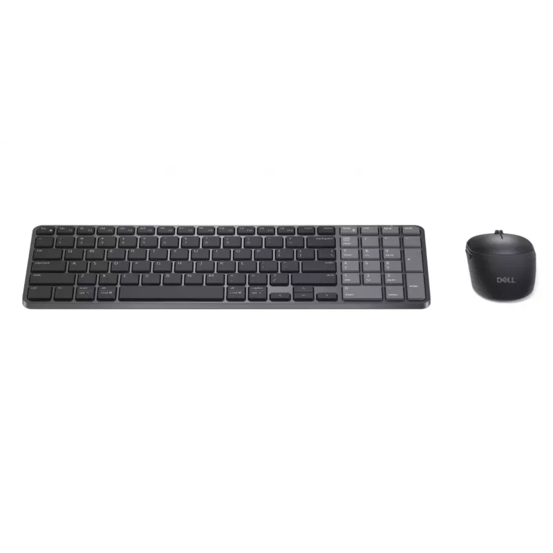 Dell Pro 7 set compacto recargable de teclado y ratón - KM746 - US International (QWERTY) - gris titanio