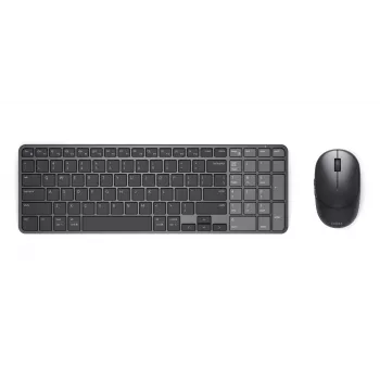 Dell Pro 7 set compacto recargable de teclado y ratón - KM746 - US International (QWERTY) - gris titanio