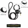 Master Lock Street Cuff Candado de cable con llave - negro - 1000 mm - 8 mm