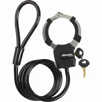 Master Lock Street Cuff Candado de cable con llave - negro - 1000 mm - 8 mm