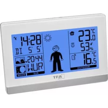 TFA Weather Boy Estación meteorológica digital inalámbrica, blanca (35.010833)