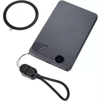 TROIKA Powerbank STROMKONSERVE 5 (POP50/TI) - 5000 mAh, titanio