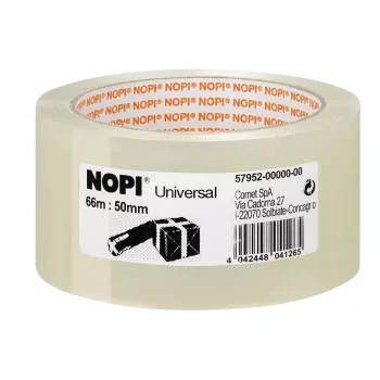 Tesa Nopi cinta adhesiva de embalaje universal 50 mm x 66 m transparente