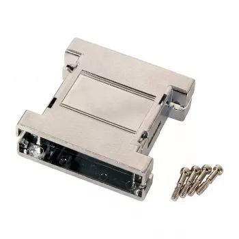 EFB-Elektronik Carcasa vacía metalizada D-Sub EB2525M 25 pines, plata/gris