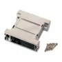 EFB-Elektronik Carcasa vacía metalizada D-Sub EB2525M 25 pines, plata/gris