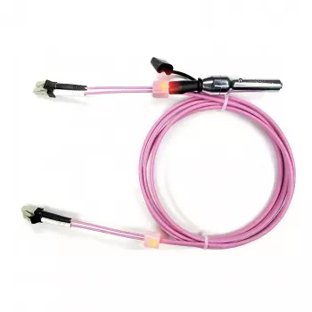 EasyLan Cable de parcheo saCon Duplex LED OM4 Erika violeta 7,5m