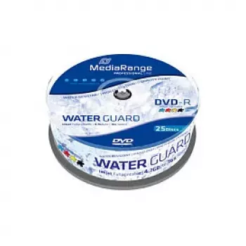 MEDIARANGE 25 x DVD-R - 4,7 GB 16x - blanco - superficie imprimible por inyección de tinta