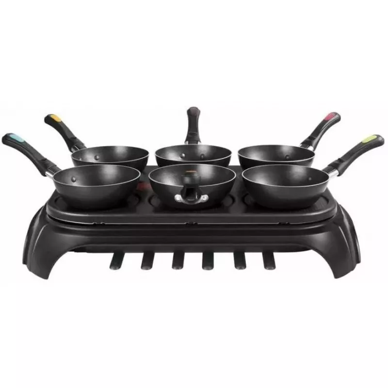 GUSSKÖNIG Set de 6 mini sartenes de hierro fundido pre-curado 13,7 cm