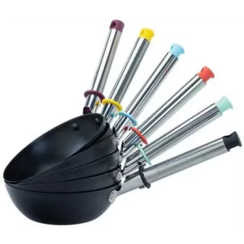 GUSSKÖNIG Set de 6 mini sartenes de hierro fundido pre-curado 13,7 cm