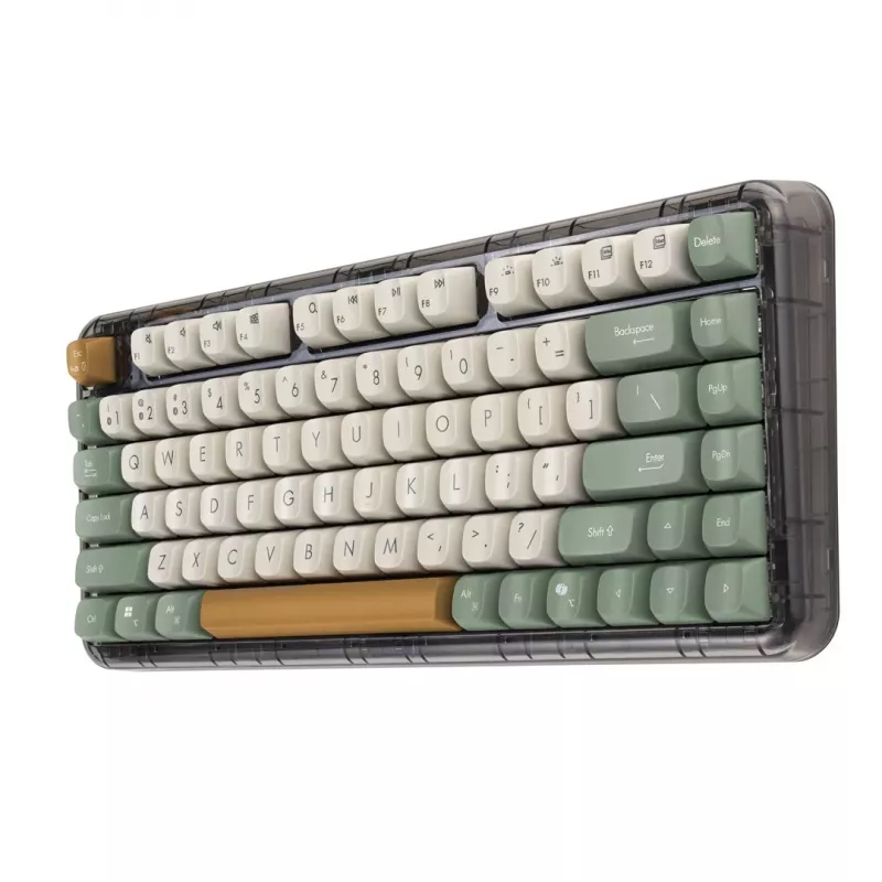 Teclado inalámbrico/Bluetooth ASUS KD201 Jelly75 Blanco leche