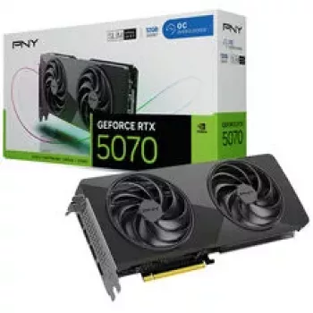 PNY GeForce RTX 5070 Slim OC 12GB GDDR7 Tarjeta gráfica Dual Fan