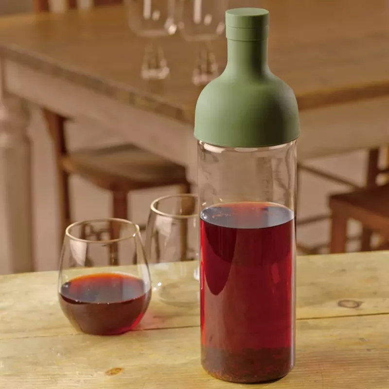 HARIO FIB-75-0G botella de café cold brew 750 ml verde oliva