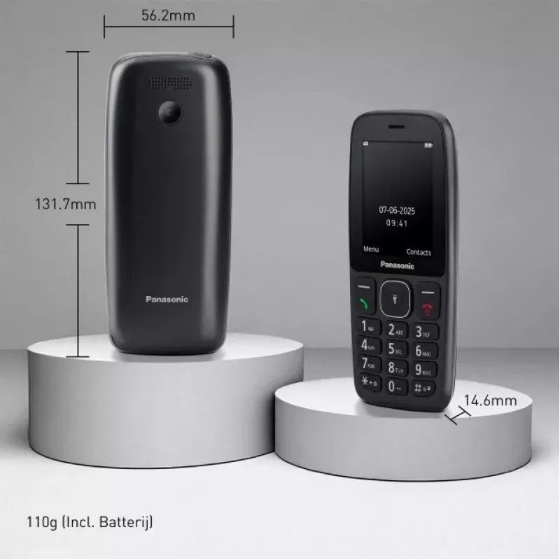 Panasonic KX-TF400EXB Teléfono móvil, negro