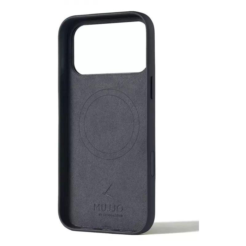 Mujjo Funda de piel para iPhone 17 Pro Max con MagSafe (Basalt)
