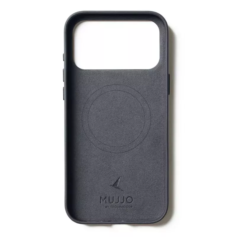 Mujjo Funda de piel para iPhone 17 Pro Max con MagSafe (Basalt)