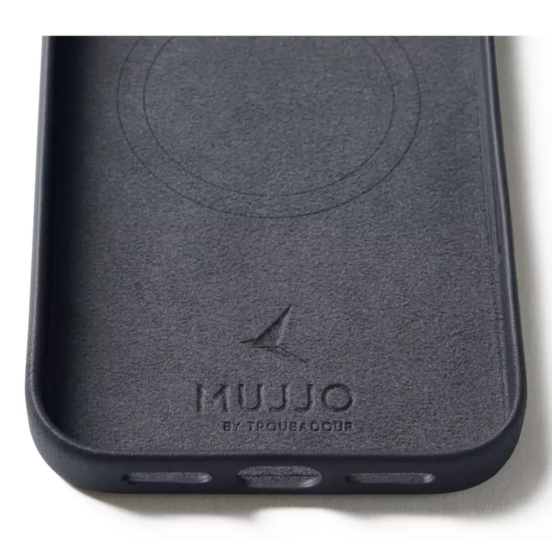 Mujjo Funda de piel para iPhone 17 Pro Max con MagSafe (Basalt)