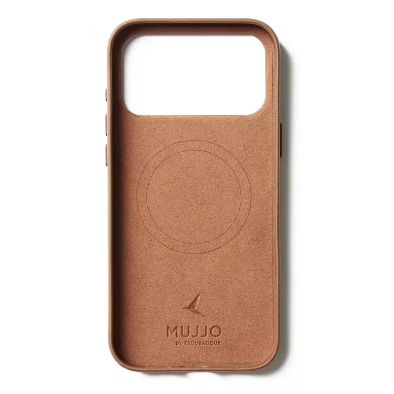 Mujjo Funda de piel para iPhone 17 Pro Max con MagSafe (Tan)