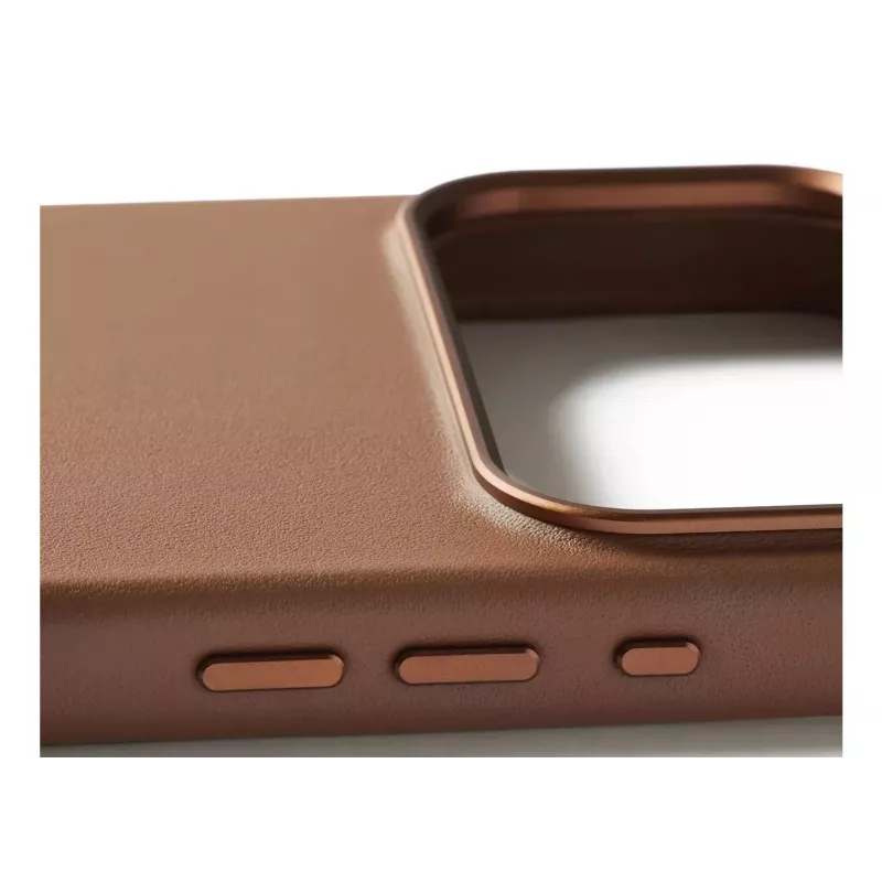 Mujjo Funda de piel para iPhone 17 Pro Max con MagSafe (Tan)