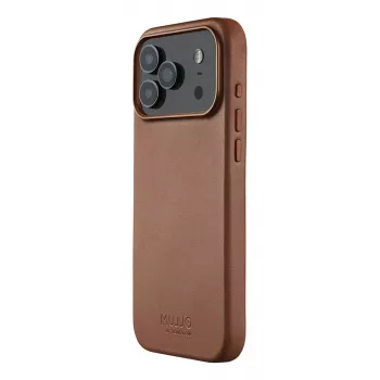 Mujjo Funda de piel para iPhone 17 Pro Max con MagSafe (Tan)