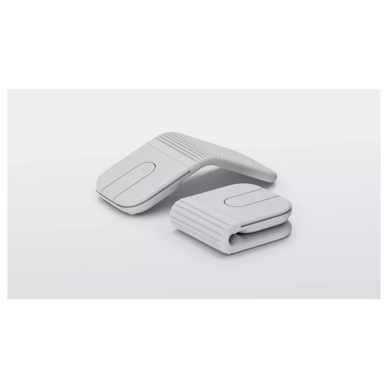 Logitech Mobi Fold ratón inalámbrico ultraportátil - Off White