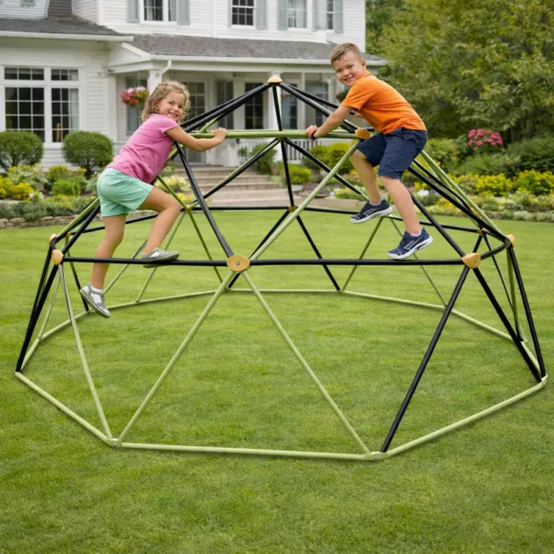 LEAN TOYS Cúpula escalable para parque infantil de jardín 300x143 cm 10FT