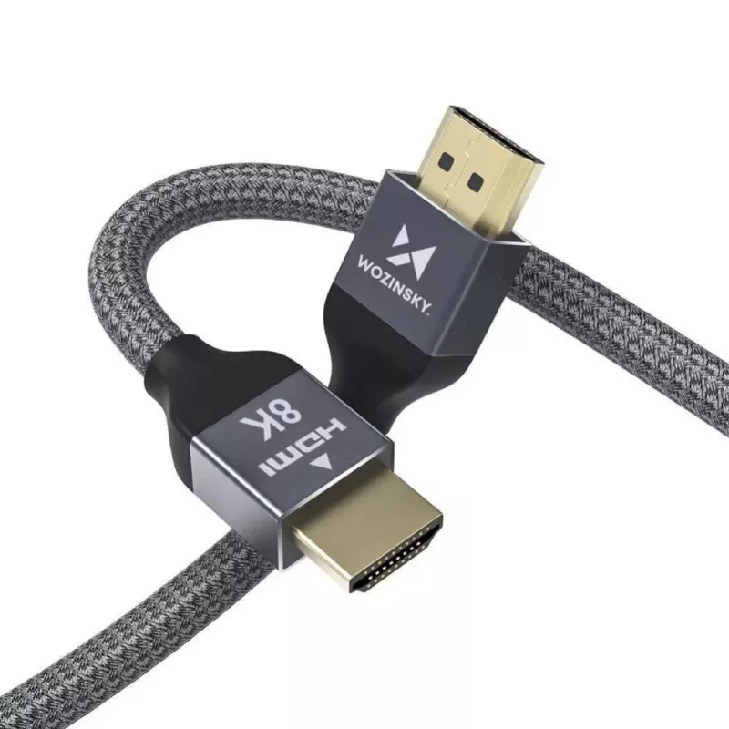 Wozinsky Cable HDMI 2.1 8K 60Hz 48Gbps / 4K 120Hz / 2K 144Hz 2m plateado (WHDMI-20)