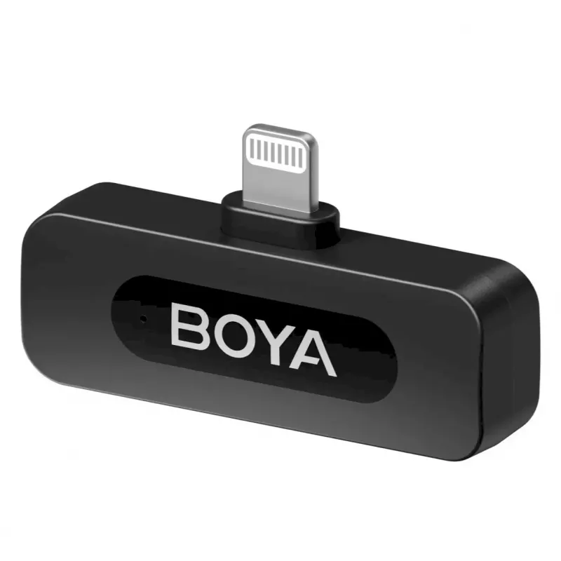 BOYA BY-V1 V2.0 micrófono inalámbrico 2,4GHz ultracompacto para dispositivos Lightning - 1TX+1RX