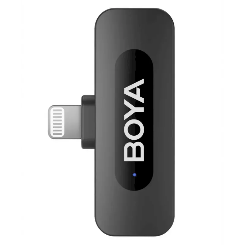 BOYA BY-V1 V2.0 micrófono inalámbrico 2,4GHz ultracompacto para dispositivos Lightning - 1TX+1RX