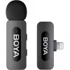 BOYA BY-V1 V2.0 micrófono inalámbrico 2,4GHz ultracompacto para dispositivos Lightning - 1TX+1RX