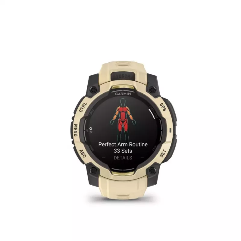 Garmin Instinct 3 AMOLED reloj inteligente GPS 45mm silicona Citrine/Gray 010-02936-02