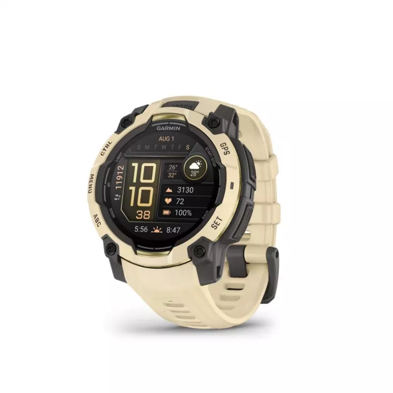 Garmin Instinct 3 AMOLED reloj inteligente GPS 45mm silicona Citrine/Gray 010-02936-02
