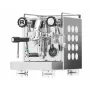 Rocket Appartamento máquina de café cromado blanco