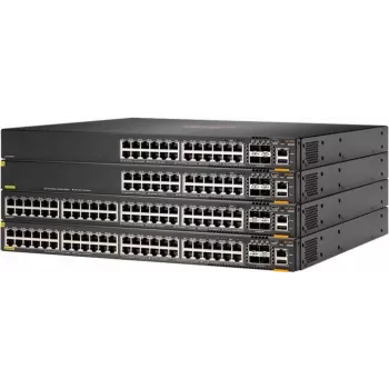 HPE Aruba 6300F Switch L3 gestionado 24x 10/100/1000 PoE+ 4x 50GbE SFP56 flujo de aire frontal a trasero