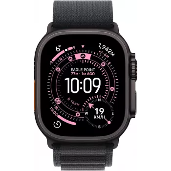 Apple Watch Ultra 3 GPS + Cellular 49mm Caja de titanio negro con Black Alpine Loop - Medium MF0V4QR/A