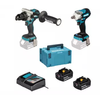 Combo Kit MAKITA 18V DLX2590TJ (DHP492, DTW300) 2x5.0Ah