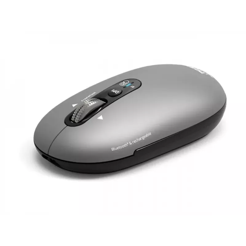 PORT Designs PORT Connect Professional PURE ratón inalámbrico recargable - Óptico - 4 botones - 2,4 GHz, Bluetooth - Receptor USB - Negro