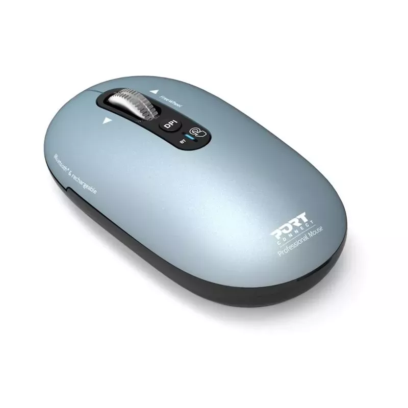 PORT Designs Pure MAC ratón Bluetooth recargable - Storm Grey - 3200 DPI