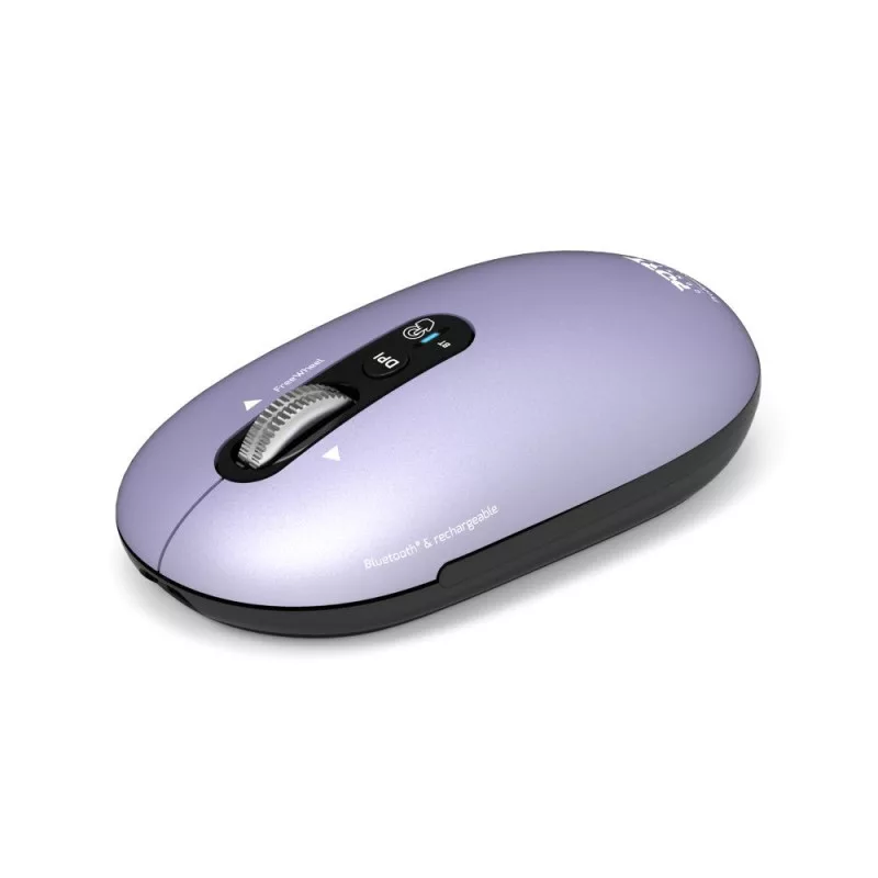 PORT Designs Pure MAC Iris ratón óptico Bluetooth recargable - Negro/Gris
