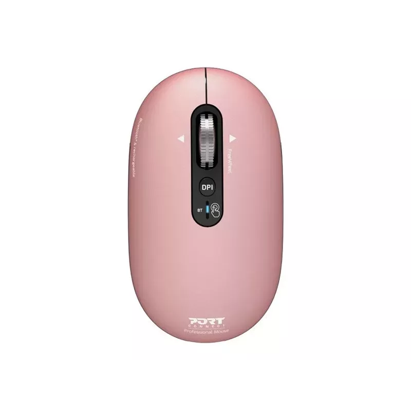 PORT Designs Pure MAC ratón Bluetooth recargable - Copper Rose - Óptico