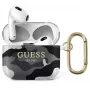 Guess GUA3UCAMG AirPods 3 funda negra Camouflage Camo Collection