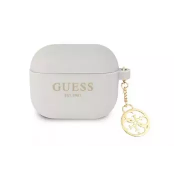 Guess GUA3LSC4EG funda de silicona Charm para AirPods 3 (gris) - colección 4G