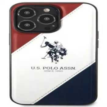 U.S. POLO ASSN. USHCP14XPSO3 Funda Tricolor Embossed para iPhone 14 Pro Max 6,7