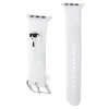 Karl Lagerfeld Pulsera 3D Rubber Karl Head para Apple Watch 38/40/41mm Blanca
