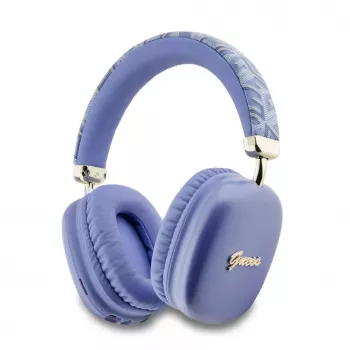 Guess Auriculares On-Ear Bluetooth Gcube Metallic Script Logo - Lila