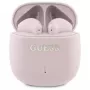 Guess Printed Classic Logo - auriculares Bluetooth TWS + estuche de carga (rosa)