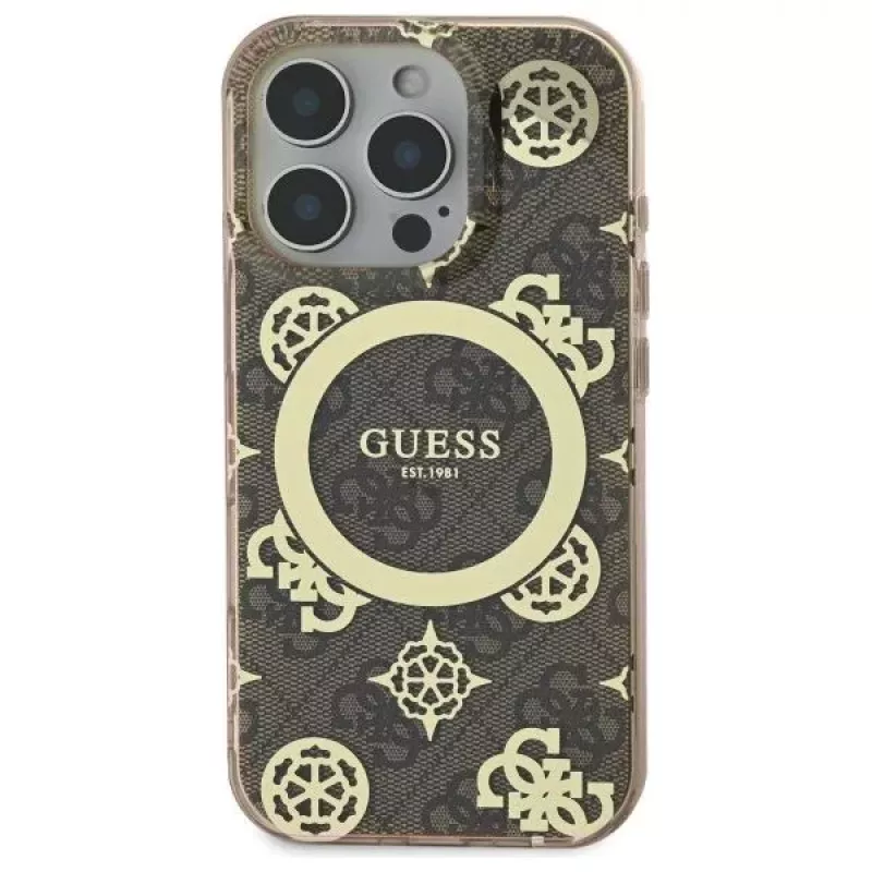 Guess GUHMP16LH4PYEEW Funda rígida para Apple iPhone 16 Pro 6,3
